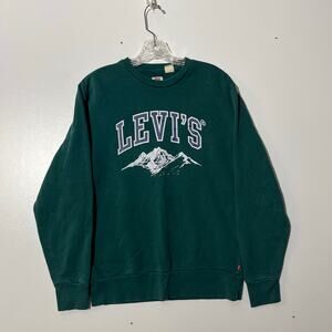 Levi’s Standard San Francisco, Cal Graphic Green Pullover Hoodie Mens Size Small